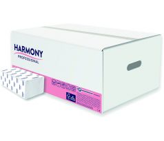 Ručník skládaný Harmony Professional 2-vrstvý celulózový 150 ks / 20 balení