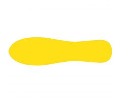 Samolepicí podlahové značení stopa 280 x 84 mm žlutá /10 ks