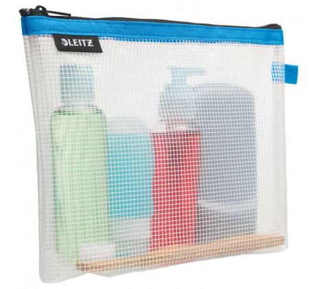 Spisovka se zipem Leitz WOW 17 x 24 cm se hřbetem voděodolná modrá
