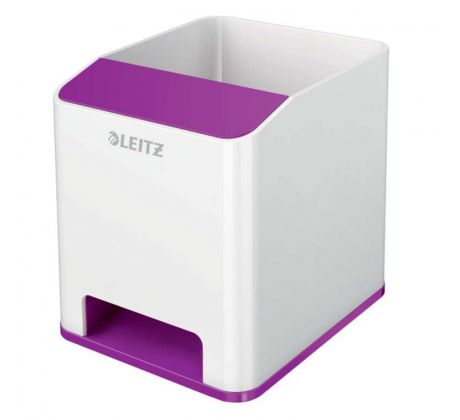Stojánek na tužky hudební Leitz WOW bílý/fialový