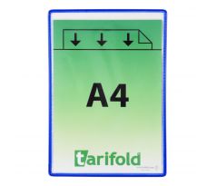 Tarifold - kapsy samolepicí A4 na výšku /5 ks modré nepermanent