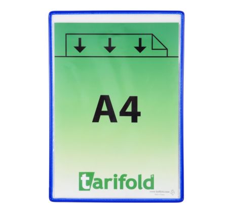 Tarifold - kapsy samolepicí A4 na výšku /5 ks modré nepermanent