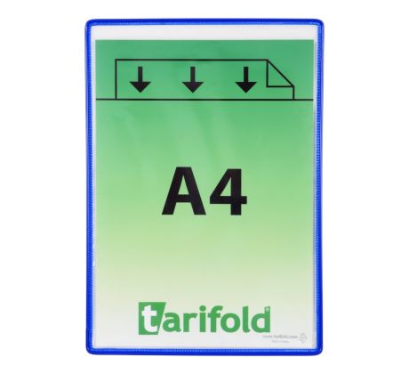 Tarifold - kapsy samolepicí A4 na výšku /5 ks modré nepermanent