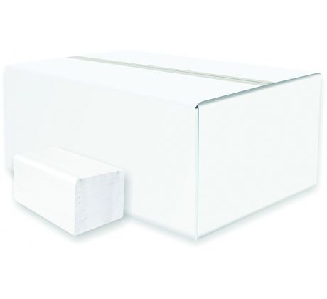 Ubrousky skládané Harmony Professional 2-vrstvé bílé 200 ks / 20 bal.