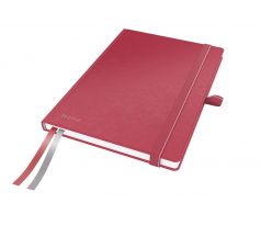 Zápisník Leitz Complete A5, linkovaný červený, 80 listů