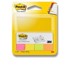 Značkovací bločky Post-it 20 x 38/4 ks neonové barvy