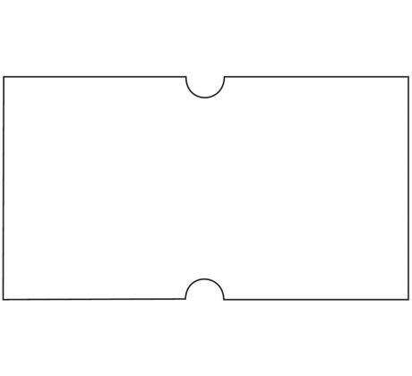 Etikety cenové 22 x 12 mm bílé COLA-PLY