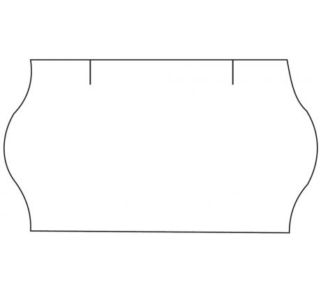 Etikety cenové 22 x 12 mm bílé CONTACT (METO)