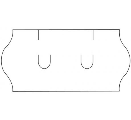 Etikety cenové 26 x 12 mm bílé UNI