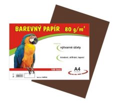 Papír náčrtkový A4 80g / 100l hnědý