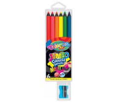 Pastelky kulaté Colorino JUMBO 6 barev neonové