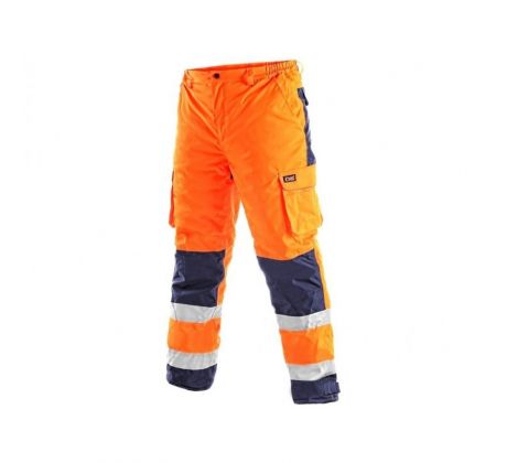 Kalhoty CARDIFF, pánské, zimní, výstražné, oranžové